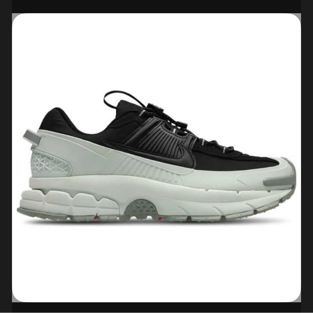 Nike Black and Light Gray Low-Top Sneaker with White Sole